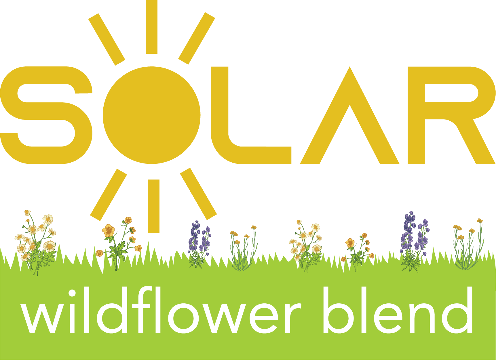 solar wildflower blend logo
