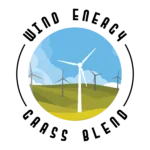 wind energy grass blend logo