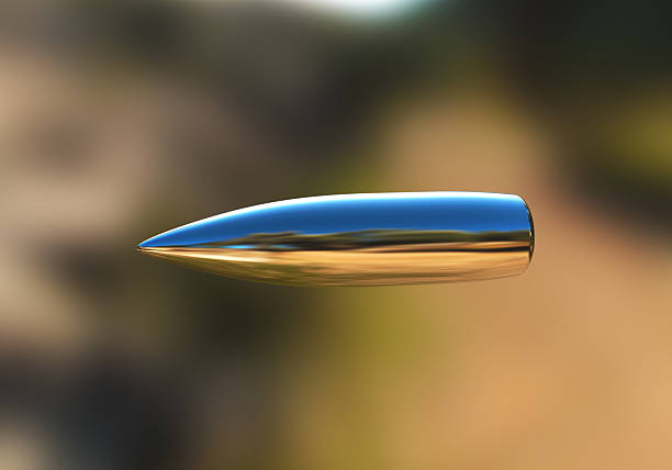 a bullet flying through the air