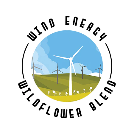 wind energy wildflower blend logo